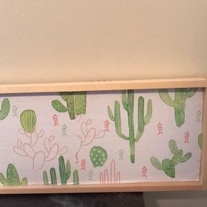 Watercolor cactus art